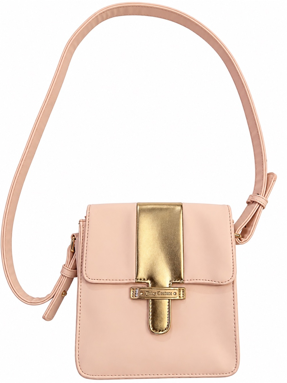 Juicy Couture Pale Pink Crossbody with Gold Placket